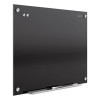 Infinity Magnetic Glass Marker Board, 36" x 24", Black Surface