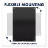 Infinity Magnetic Glass Marker Board, 36" x 24", Black Surface