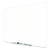 Invisamount Magnetic Glass Marker Board, 85" x 48", White Surface