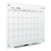 Infinity Magnetic Glass Calendar Board, Monthly Planning/Scheduling, 36" x 24", White Surface