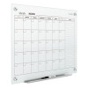Infinity Magnetic Glass Calendar Board, One Month, 36 x 24, White Surface