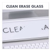 Glass Dry Erase Desktop Computer Pad, 18" x 6", White Surface