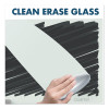 Infinity Magnetic Glass Dry Erase Cubicle Board, 30" x 18", White Surface