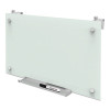 Infinity Magnetic Glass Dry Erase Cubicle Board, 30" x 18", White Surface