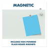Infinity Magnetic Glass Dry Erase Cubicle Board, 30" x 18", White Surface