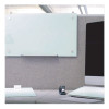 Infinity Magnetic Glass Dry Erase Cubicle Board, 30" x 18", White Surface