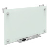 Infinity Magnetic Glass Dry Erase Cubicle Board, 30" x 18", White Surface