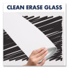 Invisamount Vertical Magnetic Glass Dry-Erase Boards, 28" x 50", White Surface