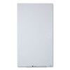 Invisamount Vertical Magnetic Glass Dry-Erase Boards, 28" x 50", White Surface