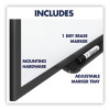 Classic Series Total Erase Dry Erase Boards, 96" x 48", White Surface, Black Aluminum Frame