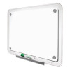 Iq Total Erase Translucent-Edge Board, 36" x 23", White Surface, Clear Plastic Frame
