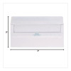 Redi-Seal Envelope, #10, Commercial Flap, Redi-Seal Adhesive Closure, 4.13 x 9.5, White, 500/Box