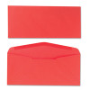 Colored Envelope, #10, Commercial Flap, Gummed Closure, 4.13 X 9.5, Red, 25/Pack