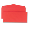 Colored Envelope, #10, Commercial Flap, Gummed Closure, 4.13 X 9.5, Red, 25/Pack