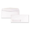 Address-Window Envelope, Lower Left, #10, Commercial Flap, Gummed Closure, 4.13 x 9.5, White, 500/Box