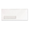 Park Ridge Embossed Executive Envelope, Address Window, #10, Commercial Flap, Gummed Closure, 4.13 x 9.5, White, 500/Box