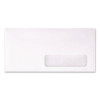 Address-Window Envelope, #10, Commercial Flap, Gummed Closure, 4.13 x 9.5, White, 500/Box