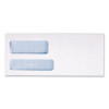 Double Window Security-Tinted Check Envelope, #9, Commercial Flap, Gummed Closure, 3.88 X 8.88, White, 500/Box