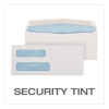 Double Window Security-Tinted Check Envelope, #8 5/8, Commercial Flap, Gummed Closure, 3.63 X 8.63, White, 500/Box