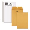 Clasp Envelope, 32 Lb Bond Weight Kraft, #1, Square Flap, Clasp/Gummed Closure, 6 x 9, Brown Kraft, 100/Box