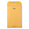 Clasp Envelope, 28 Lb Bond Weight Kraft, #55, Square Flap, Clasp/Gummed Closure, 6 x 9, Brown Kraft, 100/Box