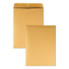 Catalog Envelope, 28 Lb Bond Weight Kraft, #12 1/2, Square Flap, Gummed Closure, 9.5 x 12.5, Brown Kraft, 250/Box