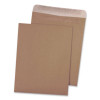 Recycled Brown Kraft Redi-Seal Envelope, #10 1/2, Cheese Blade Flap, Redi-Seal Adhesive Closure, 9 x 12, Brown Kraft, 100/Box