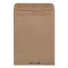 Recycled Brown Kraft Redi-Strip Envelope, #10 1/2, Cheese Blade Flap, Redi-Strip Closure, 9 x 12, Brown Kraft, 100/Box