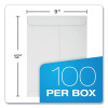 Redi-Strip Catalog Envelope, #10 1/2, Cheese-Blade Flap, Redi-Strip Adhesive Closure, 9 x 12, White, 100/Box