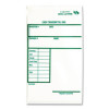 Clear Cash Transmittal Bags With Pre-Printed Info Block, Polyethylene, 6" x 9", Clear, 100/Pack