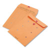 Brown Kraft String/Button Interoffice Envelope, #90, One-Sided Five-Column Format, 31-Entries, 9 x 12, Brown Kraft, 100/Ct