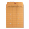 Brown Kraft String/Button Box-Style Interoffice Envelope, #97, Two-Sided Three-Column Format, 10 X 13, Brown Kraft, 100/Box