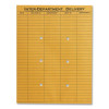 Brown Kraft Resealable Redi-Tac Interoffice Envelope, #97, One-Sided Five-Column Format, 10 X 13, Brown Kraft, 100/Box