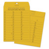 Brown Kraft Redi-Tac Box-Style Interoffice Envelope, #97, Two-Sided Three-Column Format, 10 X 13, Brown Kraft, 100/Box