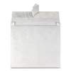 Lightweight 14 Lb Tyvek Open End Expansion Mailers, #15 1/2, Square Flap, Redi-Strip Adhesive Closure, 12 x 16, White, 100/Ct