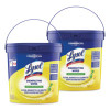 Professional Disinfecting Wipe Bucket, 1-Ply, 6 x 8, Lemon And Lime Blossom, White, 800 Wipes/Bucket, 2 Buckets/Carton
