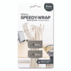 Speedy-Wrap Magnetic Cable Wrap, 0.82" X 10", Gray, 2/Pack