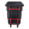 0.5 Cu Yd Brute Rotomolded Tilt Truck, 1,400 Lb Capacity, Black