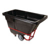 0.5 Cu Yd Brute Rotomolded Tilt Truck, 1,400 Lb Capacity, Black