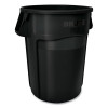 Brute Container, 55 Gal, Resin, Black, 3/Carton