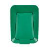 Sustain Decorative Refuse With Recycling Lid, 15 Gal, Metal/Plastic, Black/Green
