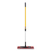 Adaptable Flat Mop Pads, Microfiber, 19.5 X 5.5, Red, 12/Carton
