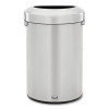 Refine Series Waste Receptacle, 21 Gal, Plastic/Stainless Steel