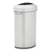 Refine Series Waste Receptacle, 21 Gal, Plastic/Stainless Steel