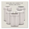 Refine Series Waste Receptacle, 23 Gal, Plastic/Stainless Steel