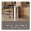 Refine Series Waste Receptacle, 23 Gal, Plastic/Stainless Steel
