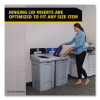 Slim Jim Recycling Station 1-Stream, Landfill Recycling Station, 33 Gal, Resin, Gray