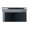 Enhance Series Waste Receptacle, 11.5 Gal, Metal, Umbra Gray/Pearl Gray