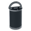 Enhance Series Waste Receptacle, 11.5 Gal, Metal, Umbra Gray/Pearl Gray