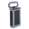 Enhance Series Waste Receptacle, 13 Gal, Metal, Pearl Gray/Umbra Gray